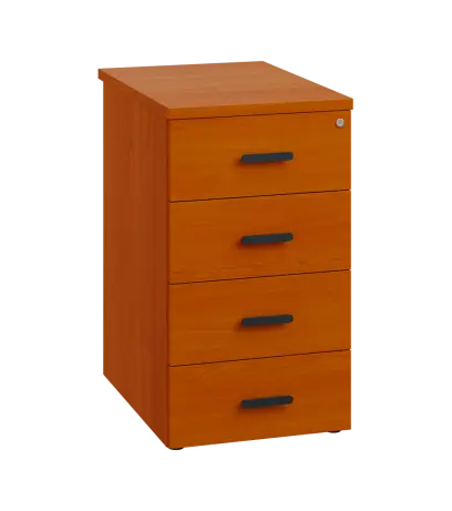 LKC 2 - 61 kontejner přístavný, 4-zásuvkový, deska 25 mm, centrální zámek, třešeň šumavská